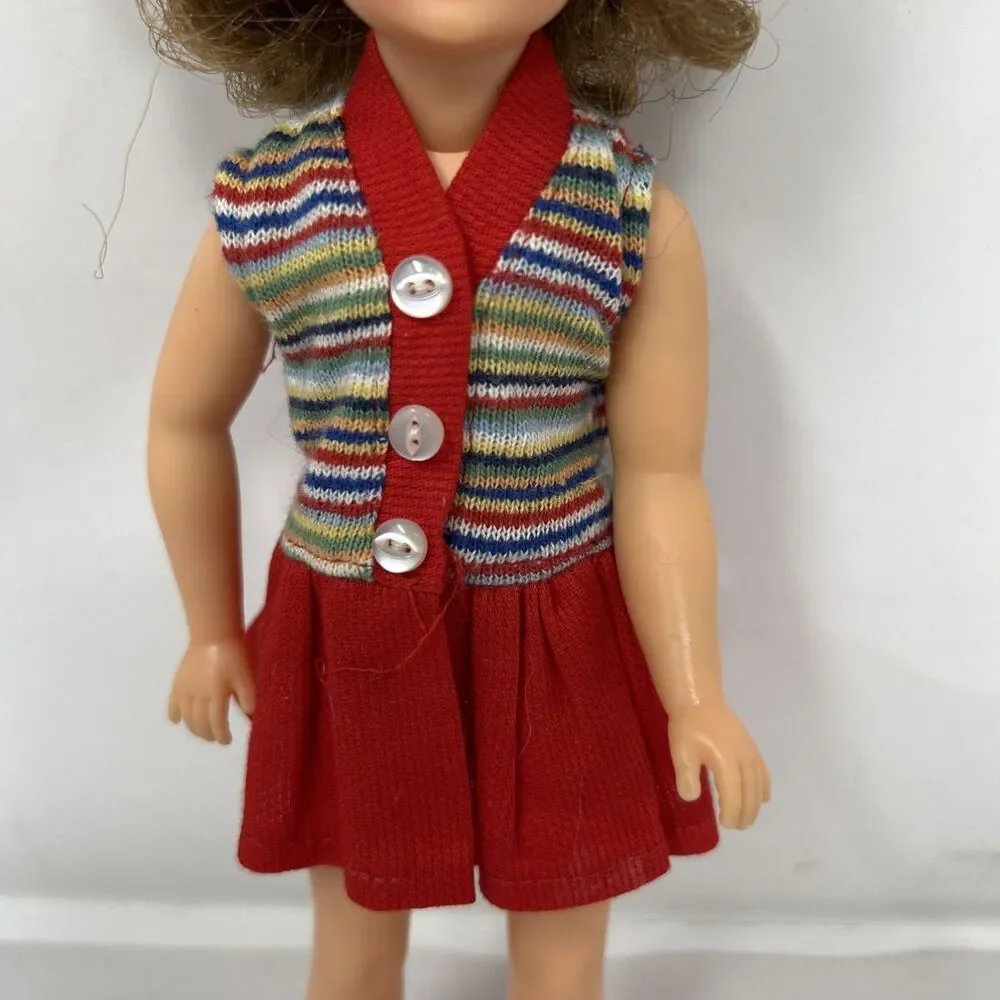Vintage 1960s Ideal Tammy Little Sister Pos'n Pepper Doll Light Brown Hair G-9-E